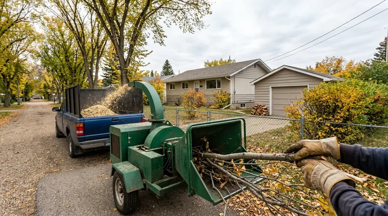Wood Chipping in Edmonton